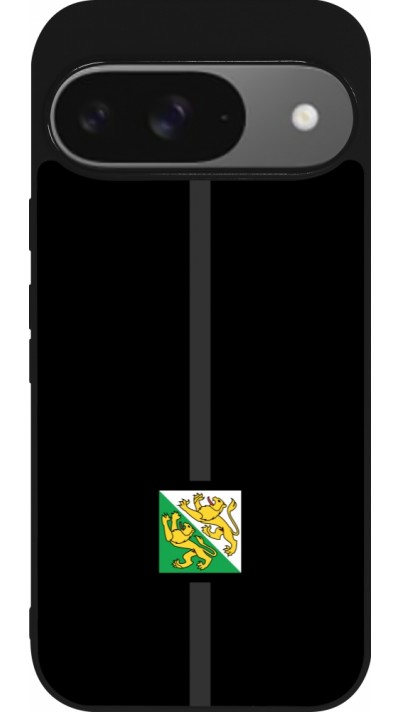Google Pixel 9 / Pixel 9 Pro Case Hülle - Silikon schwarz Kanton TG schwarz
