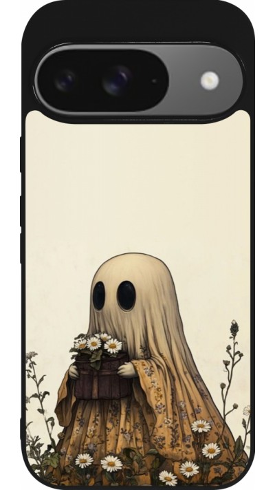 Coque Google Pixel 9 / Pixel 9 Pro - Silicone rigide noir Halloween 2025 Ghost gardener Coque Google Pixel 9 / Pixel 9 Pro - Silicone rigide noir Halloween 2025 Ghost gardener