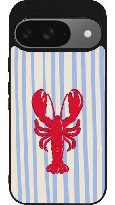 Coque Google Pixel 9 / Pixel 9 Pro - Silicone rigide noir Red lobster 2026
