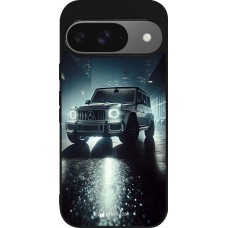 Coque Google Pixel 9 / Pixel 9 Pro - Silicone rigide noir Mercedes G AMG Night