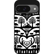 Google Pixel 9 / Pixel 9 Pro Case Hülle - Silikon schwarz Poya Schweiz 2