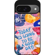 Google Pixel 9 / Pixel 9 Pro Case Hülle - Silikon schwarz Preppy Today is Going to be a good day