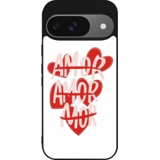 Google Pixel 9 / Pixel 9 Pro Case Hülle - Silikon schwarz Saint Valentines Day 26 Amor