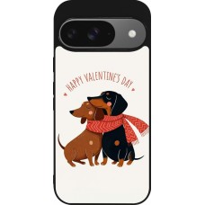 Coque Google Pixel 9 / Pixel 9 Pro - Silicone rigide noir Saint Valentines Day 26 Happy Valentine