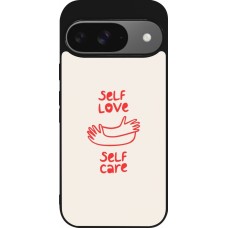Coque Google Pixel 9 / Pixel 9 Pro - Silicone rigide noir Saint Valentines Day 26 Self love self care