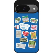 Coque Google Pixel 9 / Pixel 9 Pro - Silicone rigide noir Seals of the Dominican Republic DTMF