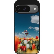 Coque Google Pixel 9 / Pixel 9 Pro - Silicone rigide noir Hot air balloon 2026