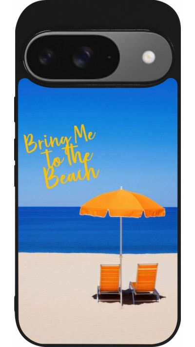 Coque Google Pixel 9 / Pixel 9 Pro - Silicone rigide noir Summer 2025 Bring me to the beach