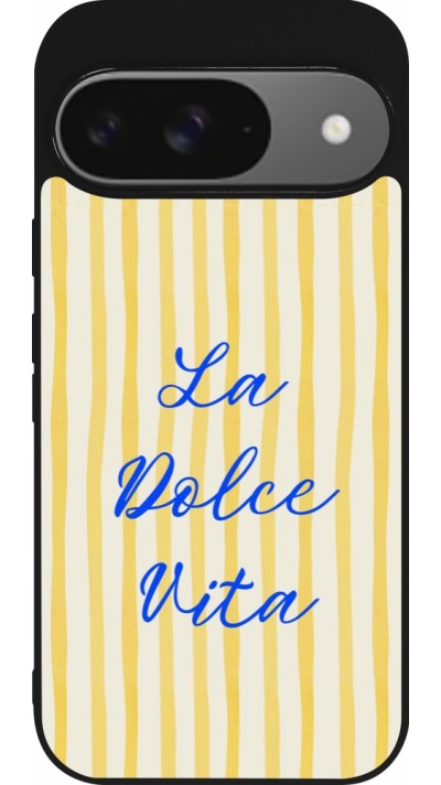 Coque Google Pixel 9 / Pixel 9 Pro - Silicone rigide noir The good life 2026