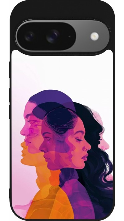 Coque Google Pixel 9 / Pixel 9 Pro - Silicone rigide noir Womens day 2026 10