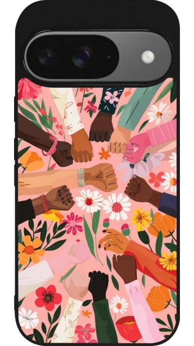 Coque Google Pixel 9 / Pixel 9 Pro - Silicone rigide noir Womens day 2026 8