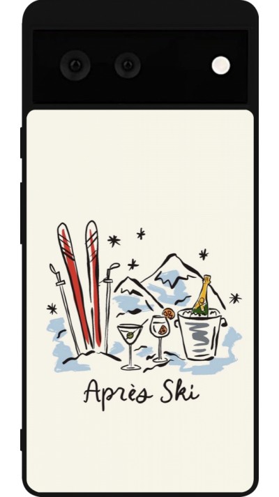 Coque Google Pixel 6 - Silicone rigide noir After the sky 2026