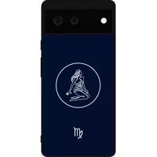 Coque Google Pixel 6 - Silicone rigide noir Astrologie Vierge