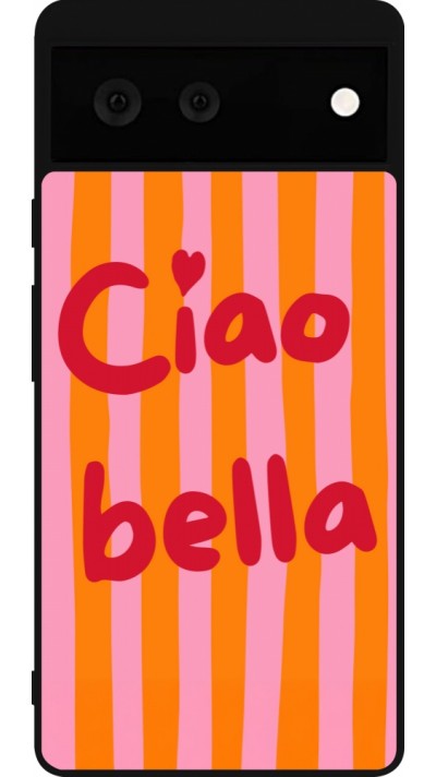 Coque Google Pixel 6 - Silicone rigide noir Bye Bella 2026