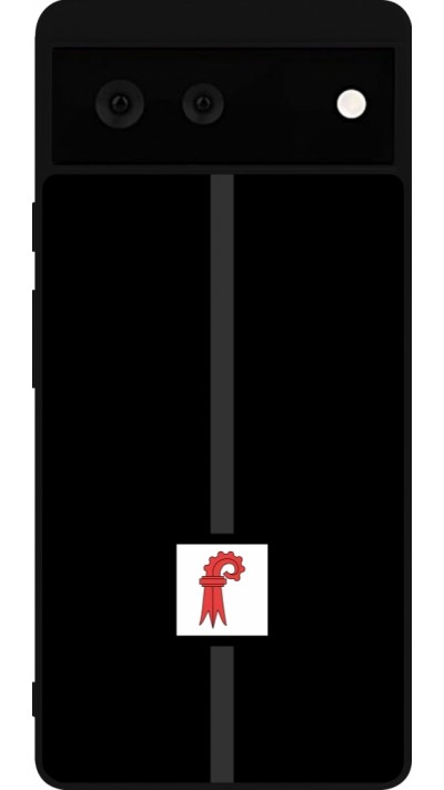 Google Pixel 6 Case Hülle - Silikon schwarz Kanton BL schwarz