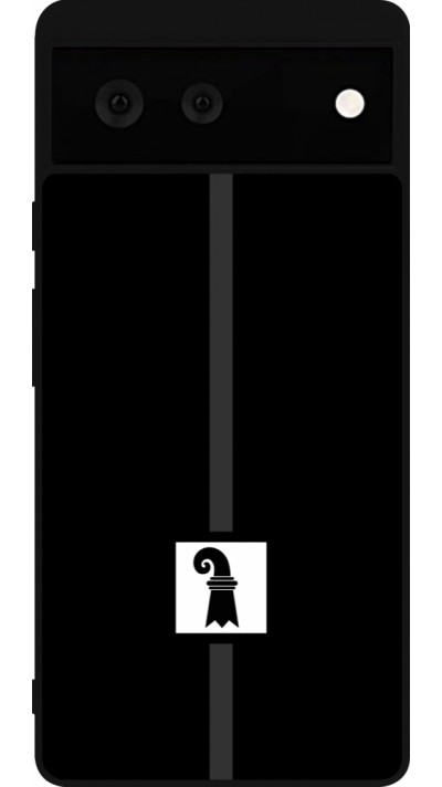 Google Pixel 6 Case Hülle - Silikon schwarz Kanton BS schwarz