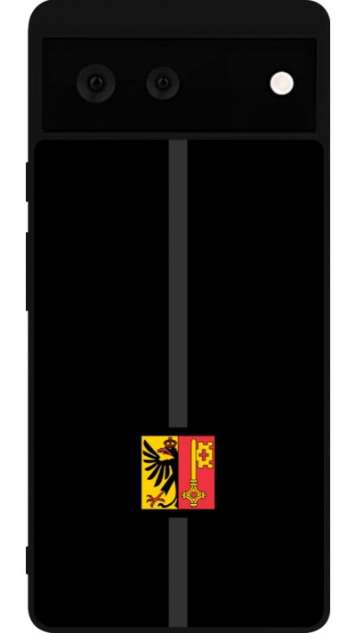 Google Pixel 6 Case Hülle - Silikon schwarz Kanton GE schwarz