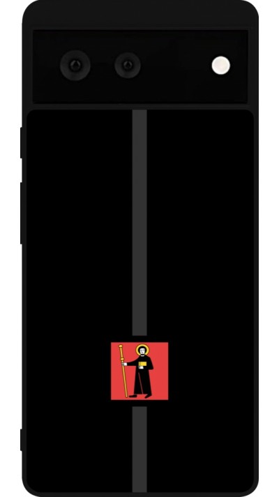Google Pixel 6 Case Hülle - Silikon schwarz Kanton GL schwarz