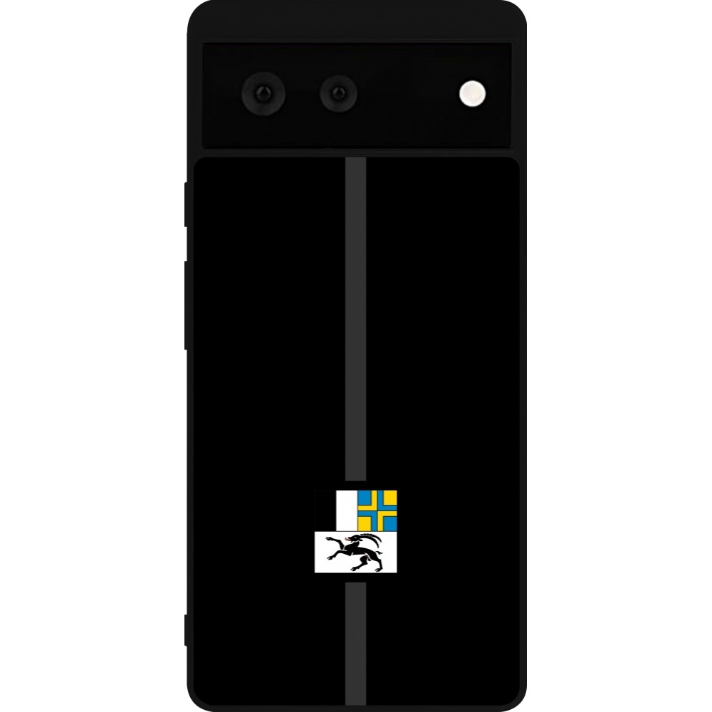 Google Pixel 6 Case Hülle - Silikon schwarz Kanton GR schwarz