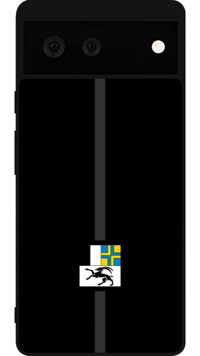 Google Pixel 6 Case Hülle - Silikon schwarz Kanton GR schwarz