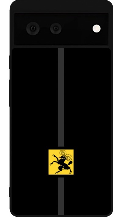 Google Pixel 6 Case Hülle - Silikon schwarz Kanton SH schwarz