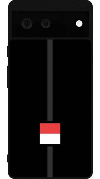 Google Pixel 6 Case Hülle - Silikon schwarz Kanton SO schwarz