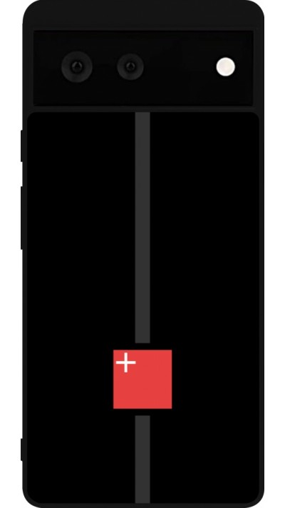 Google Pixel 6 Case Hülle - Silikon schwarz Kanton SZ schwarz