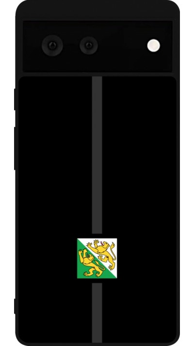 Google Pixel 6 Case Hülle - Silikon schwarz Kanton TG schwarz