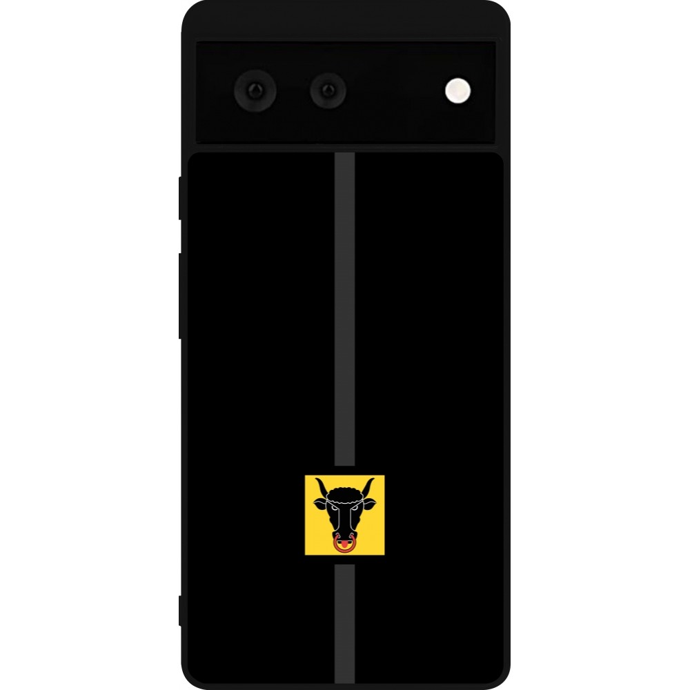 Google Pixel 6 Case Hülle - Silikon schwarz Kanton UR schwarz