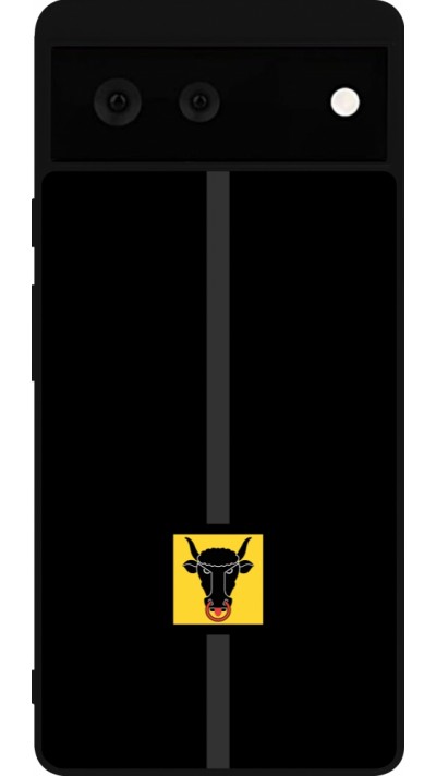 Google Pixel 6 Case Hülle - Silikon schwarz Kanton UR schwarz