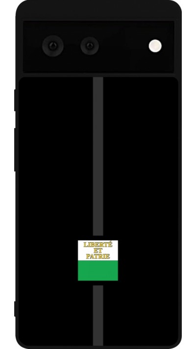 Google Pixel 6 Case Hülle - Silikon schwarz Kanton VD schwarz
