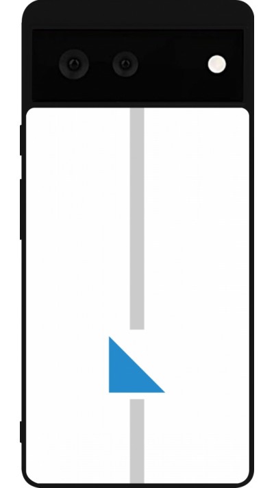 Google Pixel 6 Case Hülle - Silikon schwarz Kanton ZH weiss