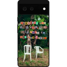 Coque Google Pixel 6 - Silicone rigide noir Chairs DTMF