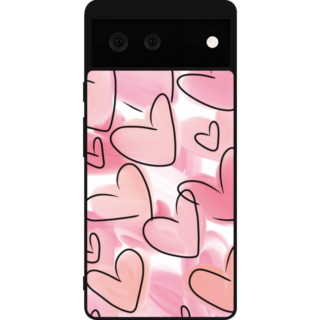 Coque Google Pixel 6 Pro - Silicone rigide noir Maillot de football Corée du Sud 2022