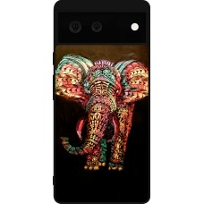 Coque Google Pixel 6 - Silicone rigide noir Elephant 02