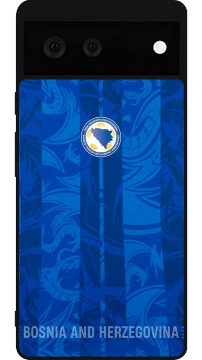 Coque Google Pixel 6 - Silicone rigide noir Maillot de football Bosnie-Herzégovine 2026 personnalisable