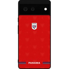 Coque Google Pixel 6 - Silicone rigide noir Maillot de football Panama 2026 personnalisable