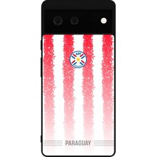 Coque Google Pixel 6 - Silicone rigide noir Maillot de football Paraguay 2026 personnalisable