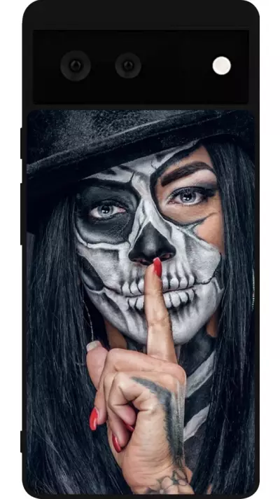 Coque Google Pixel 6 - Silicone rigide noir Halloween 18 19