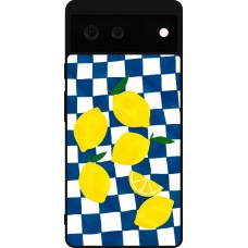 Coque Google Pixel 6 - Silicone rigide noir Illustration lemons 2026