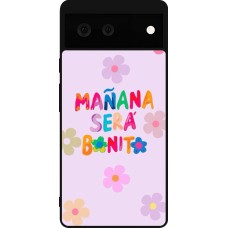 Google Pixel 6 Case Hülle - Silikon schwarz Karol G Manana sera bonito