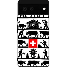 Coque Google Pixel 6 - Silicone rigide noir Poya Suisse 1