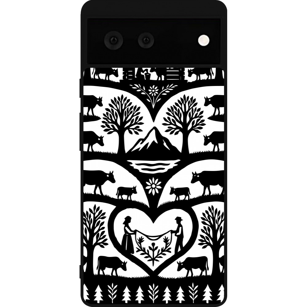 Google Pixel 6 Case Hülle - Silikon schwarz Poya Schweiz 2