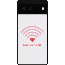 Coque Google Pixel 6 - Silicone rigide noir Saint Valentines Day 26 Love is in the air