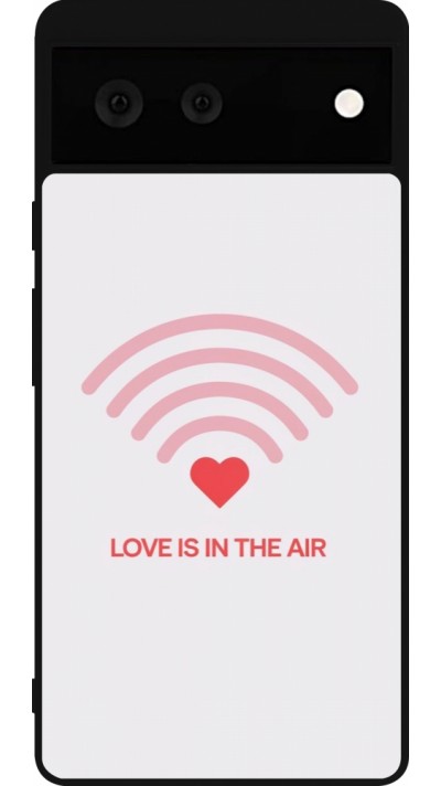 Coque Google Pixel 6 - Silicone rigide noir Saint Valentines Day 26 Love is in the air