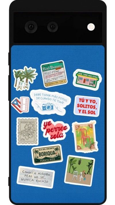 Coque Google Pixel 6 - Silicone rigide noir Seals of the Dominican Republic DTMF