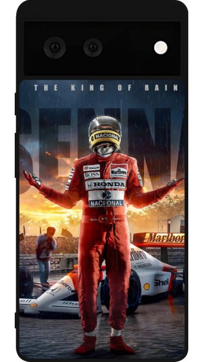 Coque Google Pixel 6 - Silicone rigide noir Senna The King of Rain