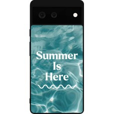 Coque Google Pixel 6 - Silicone rigide noir Summer 2025 Summer is here