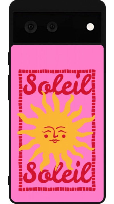 Coque Google Pixel 6 - Silicone rigide noir Sun sun 2026