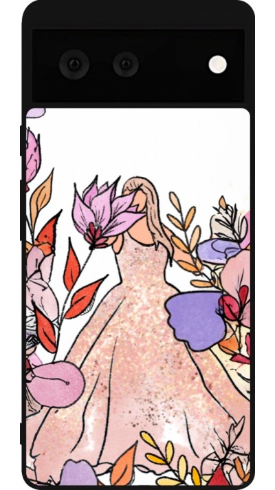 Google Pixel 6 Case Hülle - Silikon schwarz Taylor Swift Sketch - White